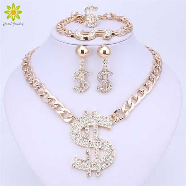 gold color hip hop bling bling dollar sign pendant jewelry set dollar with rhinestone pendant necklace earrings ring bracelet 201222, Slivery;crystal
gold color hip hop bling bling dollar sign pendant jewelry set dollar with rhinestone pendant necklace earrings ring bracelet 201222, Slivery;crystal