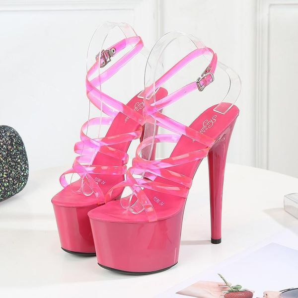 2021 summer women peep toe 17cm extreme high heels stiletto sandals black pink stripper sandals big size nightclub shoes1
2021 summer women peep toe 17cm extreme high heels stiletto sandals black pink stripper sandals big size nightclub shoes1