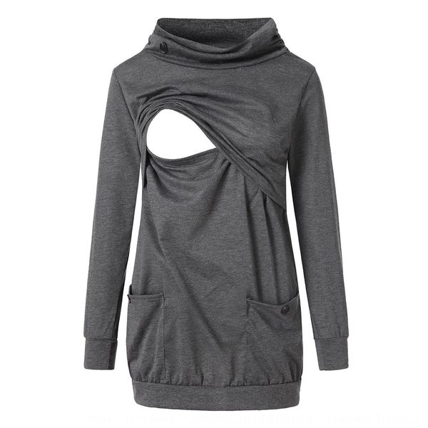 women's clothing clothes clothesnursing maternity clothes2019 new pile collar maternity clothing nursing long sleeve sweater base shirt, Black
women's clothing clothes clothesnursing maternity clothes2019 new pile collar maternity clothing nursing long sleeve sweater base shirt, Black