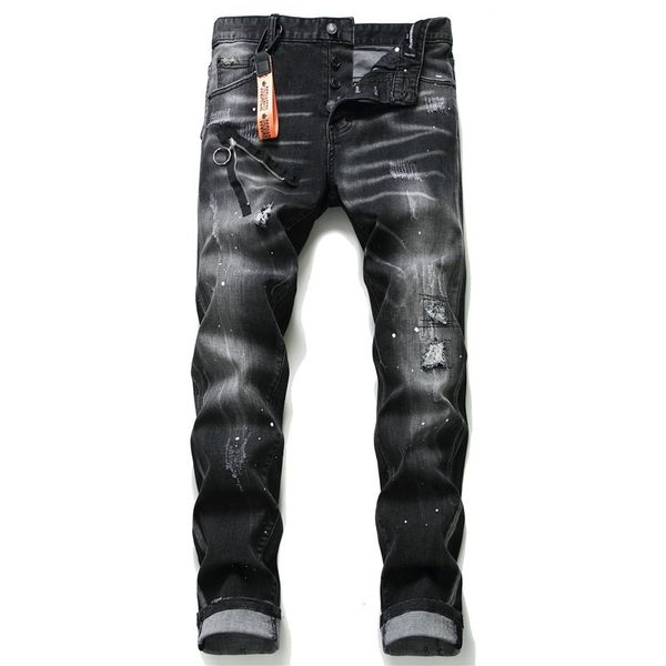 trendy men's trousers spring and summer stretch black ripped jeans men's european and american slim straight-leg pants high-qualit, Blue
trendy men's trousers spring and summer stretch black ripped jeans men's european and american slim straight-leg pants high-qualit, Blue
