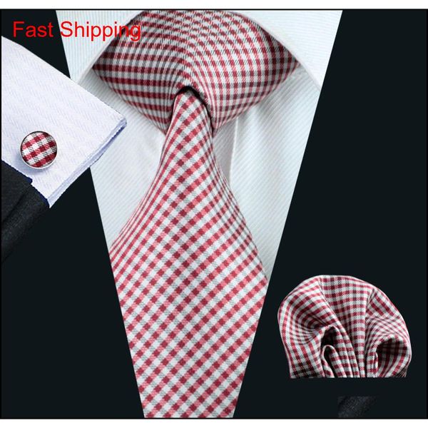 red check silk tie for men pocket square cufflinks set mens jacquard woven business formal necktie 8.5cm width casual set n-1037 e7lcz, Black;blue
red check silk tie for men pocket square cufflinks set mens jacquard woven business formal necktie 8.5cm width casual set n-1037 e7lcz, Black;blue