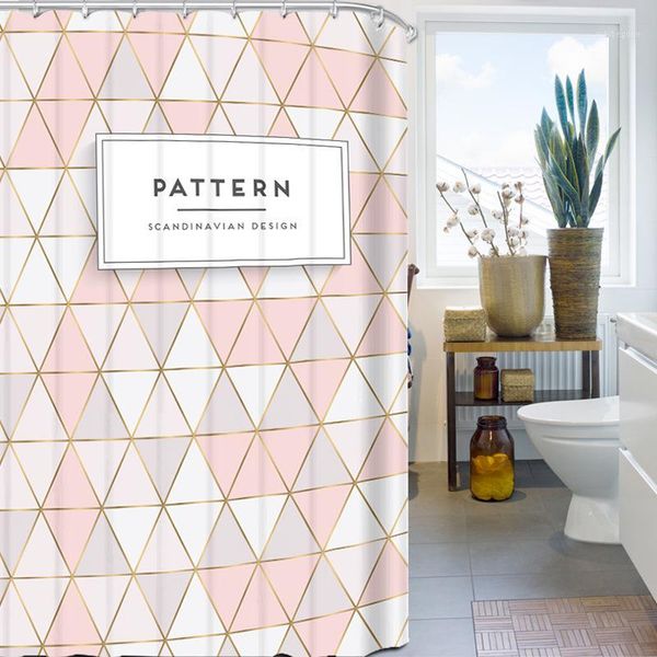 shower curtains pink and white color mixture printing bath geometric pattern waterproof cortina ducha divertida t3091
shower curtains pink and white color mixture printing bath geometric pattern waterproof cortina ducha divertida t3091