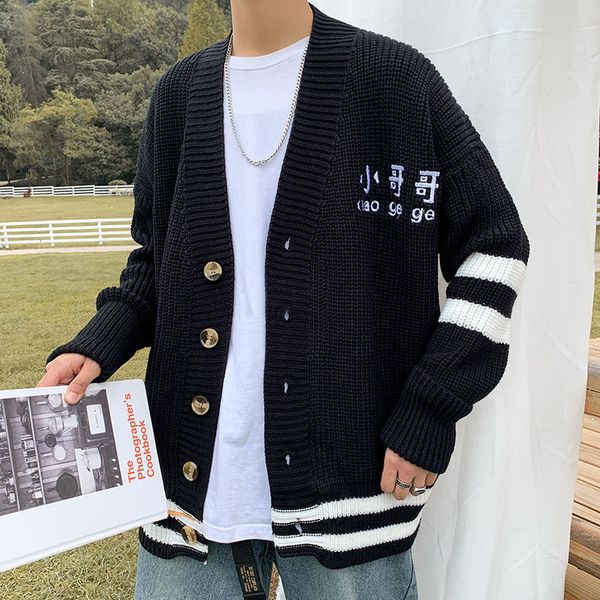 jaqueta 2021 new masculina outono inverno novo fino slida cardigan de longa personalidade juventude masculinas oshc, Black;brown
jaqueta 2021 new masculina outono inverno novo fino slida cardigan de longa personalidade juventude masculinas oshc, Black;brown
