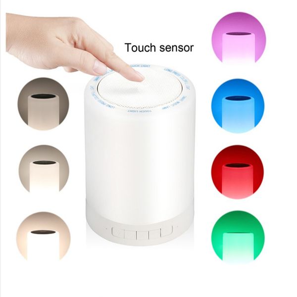 colorful touch led light lamp with bluetooth speaker hands-call wireless tfcard music player smart speakers subwoofers 5/lot
colorful touch led light lamp with bluetooth speaker hands-call wireless tfcard music player smart speakers subwoofers 5/lot