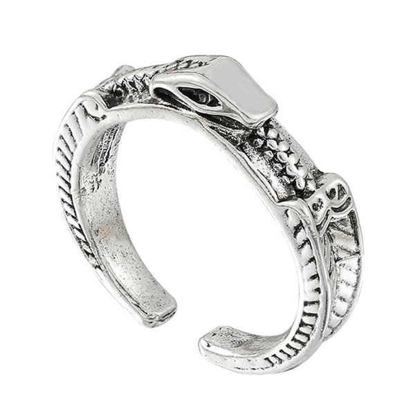 adjustable snake-shaped ring vintage retro serpent open rings dainty finger ring personalized gift for women girls men, Silver
adjustable snake-shaped ring vintage retro serpent open rings dainty finger ring personalized gift for women girls men, Silver