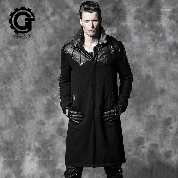 novelty fashion men bat straight punk gothic long dust coat man handsome woolen jacket overcoat male winter trench caot1, Black
novelty fashion men bat straight punk gothic long dust coat man handsome woolen jacket overcoat male winter trench caot1, Black