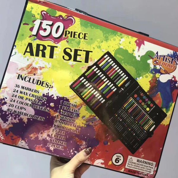 150pcs multifunctional colored set art markers pencils brush drawing painting for kids gifts diy school art supplies
150pcs multifunctional colored set art markers pencils brush drawing painting for kids gifts diy school art supplies