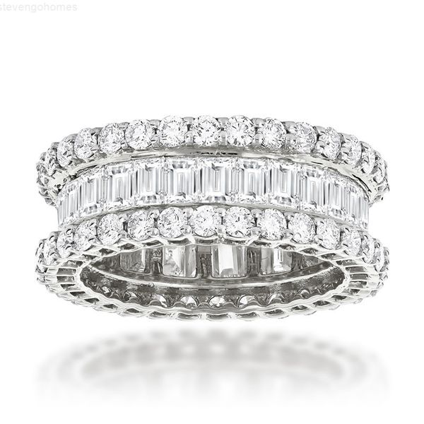 silver vecalon 2019 eternity promise ring 925 sterling diamond engagement wedding band rings for women men jewelry gift, Slivery;golden
silver vecalon 2019 eternity promise ring 925 sterling diamond engagement wedding band rings for women men jewelry gift, Slivery;golden