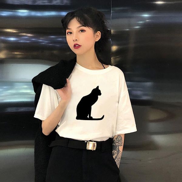 2021 funny cool black cat white knife hipster t shirt o-neck short sleeve aesthetic plus size fashion tee
2021 funny cool black cat white knife hipster t shirt o-neck short sleeve aesthetic plus size fashion tee