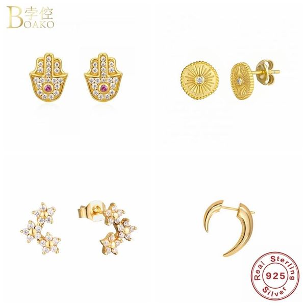 stud boako s925 sterling silver earrings for women cubic zirconia earring crystal zircon jewelry gifts pendientes brincos, Golden;silver
stud boako s925 sterling silver earrings for women cubic zirconia earring crystal zircon jewelry gifts pendientes brincos, Golden;silver