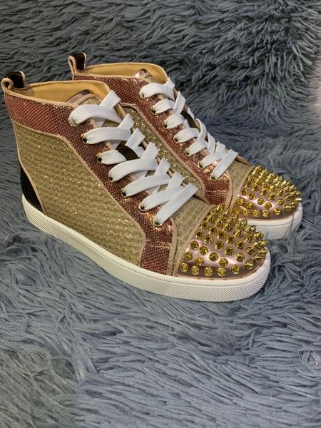 paris high shoes red bottom spikes sneakers lace-up flat casual sneaker glitter matching couple shoes men's shoes luxury designs with, Black
paris high shoes red bottom spikes sneakers lace-up flat casual sneaker glitter matching couple shoes men's shoes luxury designs with, Black