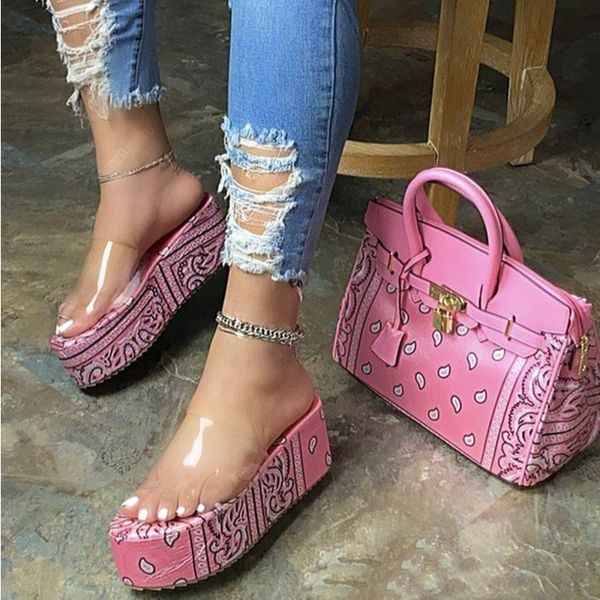 women slippers women's cashew floral print platform thick bottom slides woman transparent band shoes ladies plus size 35-43 x1020, Black
women slippers women's cashew floral print platform thick bottom slides woman transparent band shoes ladies plus size 35-43 x1020, Black