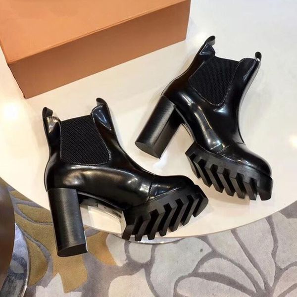 prowow genuine leather platform ankle boots women luxury on chunky heels platform winter shoes runway boots women zapatos mujer, Black
prowow genuine leather platform ankle boots women luxury on chunky heels platform winter shoes runway boots women zapatos mujer, Black