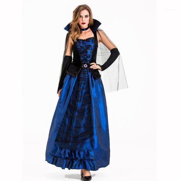 queen of the vampire costume blue luxury queen fancy party dresses womens halloween witch performance uniform1, Silver
queen of the vampire costume blue luxury queen fancy party dresses womens halloween witch performance uniform1, Silver