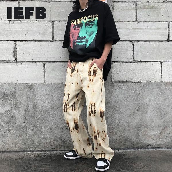 men's jeans iefb men's 2021 streetwear american tie dyed denim pants loose straight hip hop spring fashion ins trend 9y55321, Blue
men's jeans iefb men's 2021 streetwear american tie dyed denim pants loose straight hip hop spring fashion ins trend 9y55321, Blue