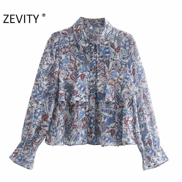 zevity новых женщины мода paisley цветочных печатей повседневной блуза блуза офис дама оборки femininas рубашка chic blusas топы ls7260, White
zevity новых женщины мода paisley цветочных печатей повседневной блуза блуза офис дама оборки femininas рубашка chic blusas топы ls7260, White
