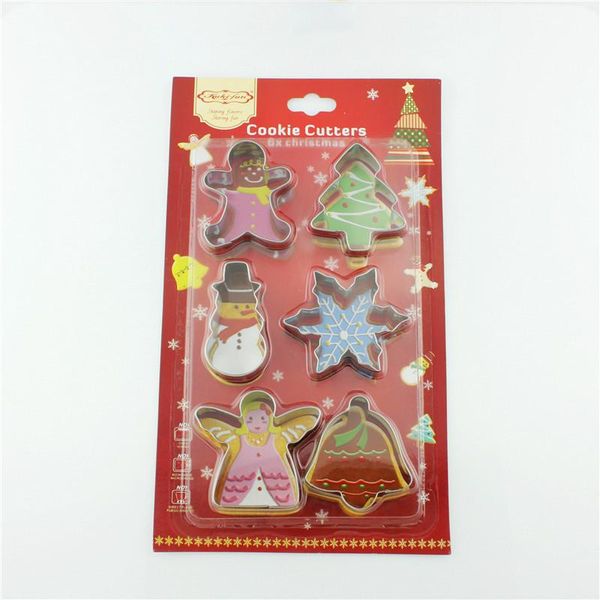 6pcs/set stainless steel cookie biscuit diy mold christmas tree snowflake snowman shape cutter cake mould baking tools
6pcs/set stainless steel cookie biscuit diy mold christmas tree snowflake snowman shape cutter cake mould baking tools