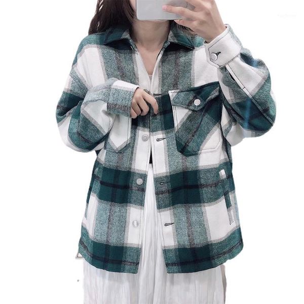 women's jackets cool oversized plaid jacket coat classcial long sleeve pockets female outerwear chic winter autumn coat1, Black;brown
women's jackets cool oversized plaid jacket coat classcial long sleeve pockets female outerwear chic winter autumn coat1, Black;brown