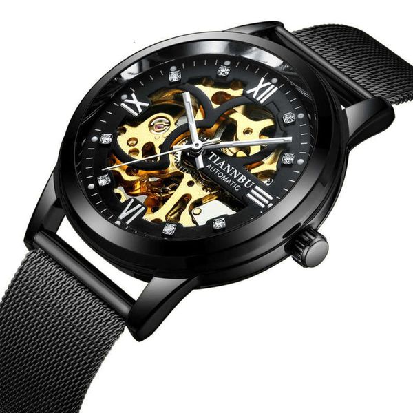 hollow watch diamond automatic men's inlaid mechanical watch fashion trend waterproof men's watch 0pxo, Slivery;brown
hollow watch diamond automatic men's inlaid mechanical watch fashion trend waterproof men's watch 0pxo, Slivery;brown