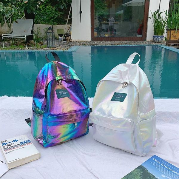 2020 backpack new women backpack mini travel bags silver laser women girls shoulder bag waterproof holographic
2020 backpack new women backpack mini travel bags silver laser women girls shoulder bag waterproof holographic