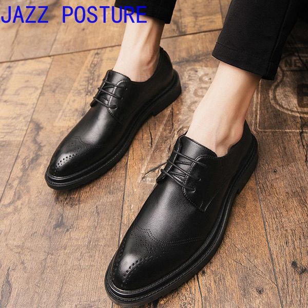 2020 men's leather shoes pu leather men's dress shoes business flat breathable banquet wedding q54, Black
2020 men's leather shoes pu leather men's dress shoes business flat breathable banquet wedding q54, Black