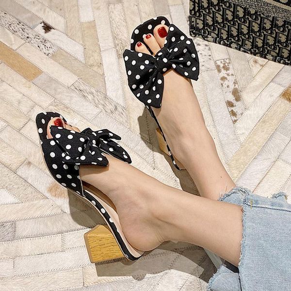 slippers plus size 35-43 women dot bowtie slides butterfly knot high heels dress shoes summer zapatos mujer flip flops 8037g1, Black
slippers plus size 35-43 women dot bowtie slides butterfly knot high heels dress shoes summer zapatos mujer flip flops 8037g1, Black