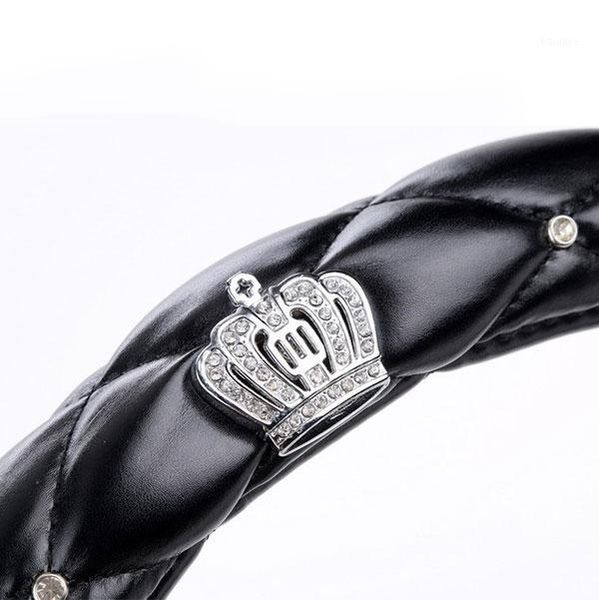 38cm crystal crown studded rhinestone covered pu leather car steering wheel cover steerings covers m86171
38cm crystal crown studded rhinestone covered pu leather car steering wheel cover steerings covers m86171