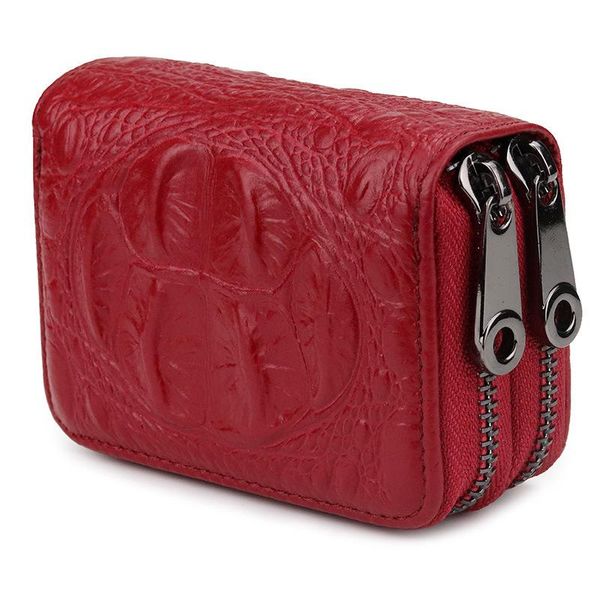 alligator double zip card case genuine leather women card bag organ type holder women coin money organizer pouch, Brown;gray
alligator double zip card case genuine leather women card bag organ type holder women coin money organizer pouch, Brown;gray