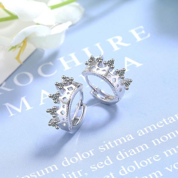 hoop & huggie fashion cute crown-shape earrings for women crystal cutout design shiny bridal wedding jewelry, Golden;silver
hoop & huggie fashion cute crown-shape earrings for women crystal cutout design shiny bridal wedding jewelry, Golden;silver