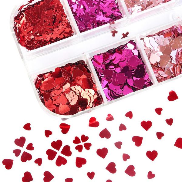 nail art decorations shiny mirror sequins love heart cross-shaped slice decoration flake accessories for valentine's day diy manicure d, Silver;gold
nail art decorations shiny mirror sequins love heart cross-shaped slice decoration flake accessories for valentine's day diy manicure d, Silver;gold