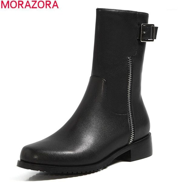 boots morazora 2021 ankle genuine leather black color women low heel square toe autumn winter ladies shoes1
boots morazora 2021 ankle genuine leather black color women low heel square toe autumn winter ladies shoes1