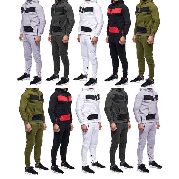 men's tracksuits men tracksuit sets sports suit set outwear sweat hooded front pocket hoodies long jogger pants sweatpant plus size, Gray
men's tracksuits men tracksuit sets sports suit set outwear sweat hooded front pocket hoodies long jogger pants sweatpant plus size, Gray