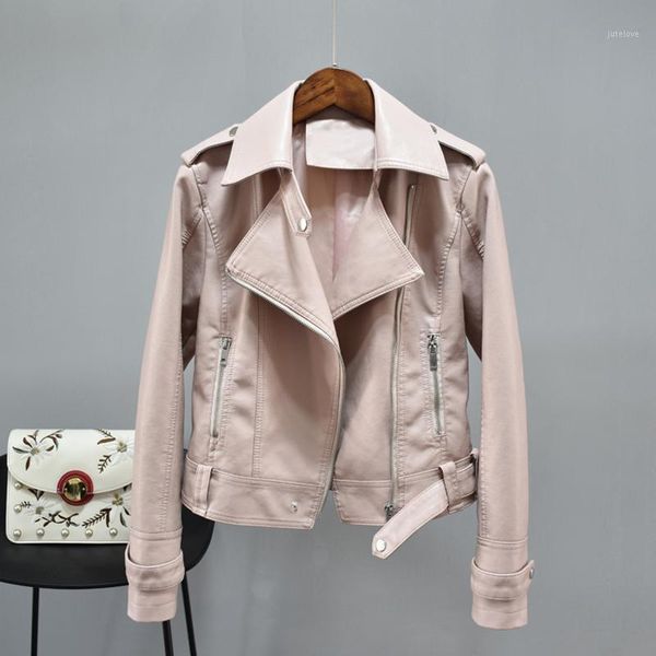 new autumn pu soft leather jackets women turndown collar zipper slim bike faux leather coat female short jacket outwear1, Black
new autumn pu soft leather jackets women turndown collar zipper slim bike faux leather coat female short jacket outwear1, Black