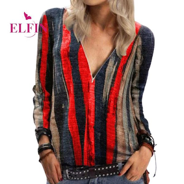plus size 5xl women clothing striped print v neck zipper casual long sleeve tshirt femme autumn vintage tie dye tee sj7174r, White
plus size 5xl women clothing striped print v neck zipper casual long sleeve tshirt femme autumn vintage tie dye tee sj7174r, White