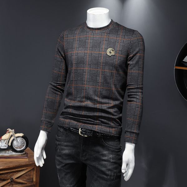 2020 winter plus velvet bottoming shirt plaid striped jacquard slim-fit trend men's small shirt turn-up high-neck long-sleeved t-shirt, White;black
2020 winter plus velvet bottoming shirt plaid striped jacquard slim-fit trend men's small shirt turn-up high-neck long-sleeved t-shirt, White;black