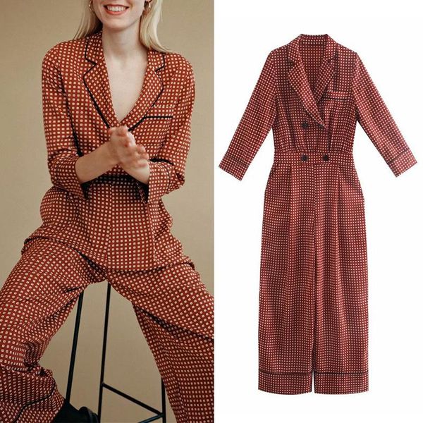 women 2020 elegant print jumpsuit women fashion lapel long sleeve chic office lady romper belt, Black;white
women 2020 elegant print jumpsuit women fashion lapel long sleeve chic office lady romper belt, Black;white