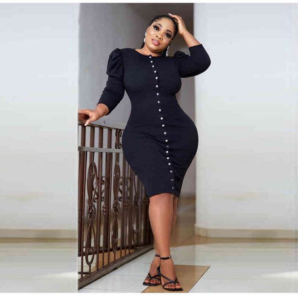 ladies early autumn solid color long sleeve round neck multi button hollow cardigan solid color fashion dress, Black;gray 
ladies early autumn solid color long sleeve round neck multi button hollow cardigan solid color fashion dress, Black;gray