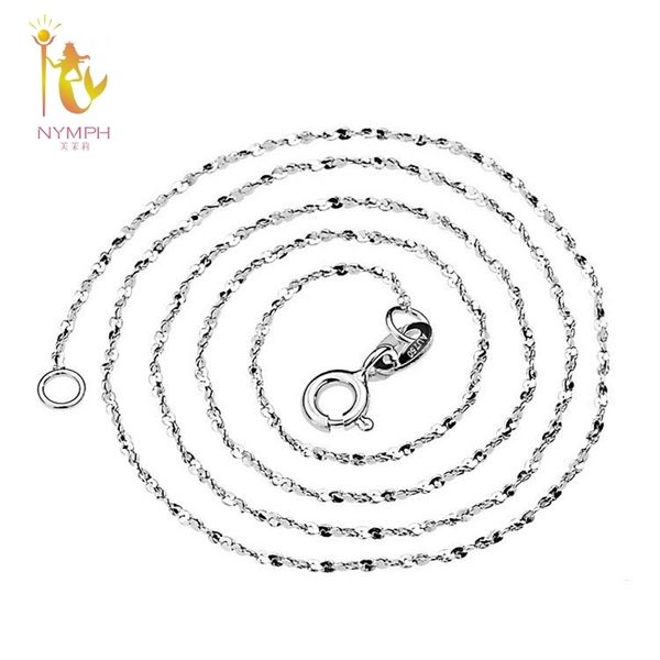 nymph genuine 18k white gold necklace fine jewelry au750 jewelry o shape wedding party gift for women 40/45cm x311 y19052301, Silver
nymph genuine 18k white gold necklace fine jewelry au750 jewelry o shape wedding party gift for women 40/45cm x311 y19052301, Silver