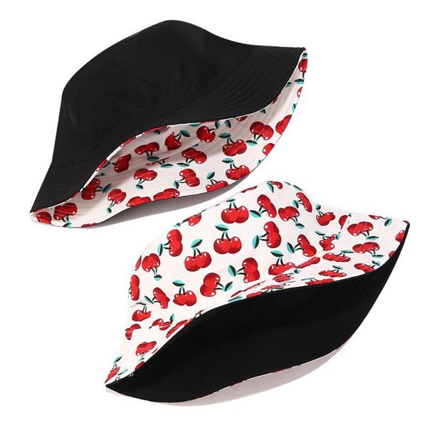 lovely cherry printed fisherman hat women sunshade hat chic flat bucket hats outdoor sunscreen female double face basin cap, Blue;gray
lovely cherry printed fisherman hat women sunshade hat chic flat bucket hats outdoor sunscreen female double face basin cap, Blue;gray