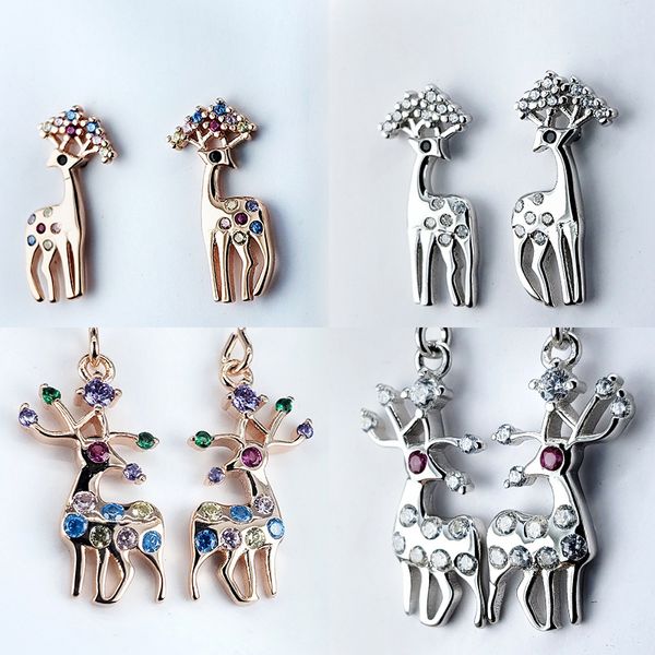 new s925 silver earrings for women fashion trendy colorful deer girly earrings korean style partysu temperamental earring ornament, Golden;silver
new s925 silver earrings for women fashion trendy colorful deer girly earrings korean style partysu temperamental earring ornament, Golden;silver