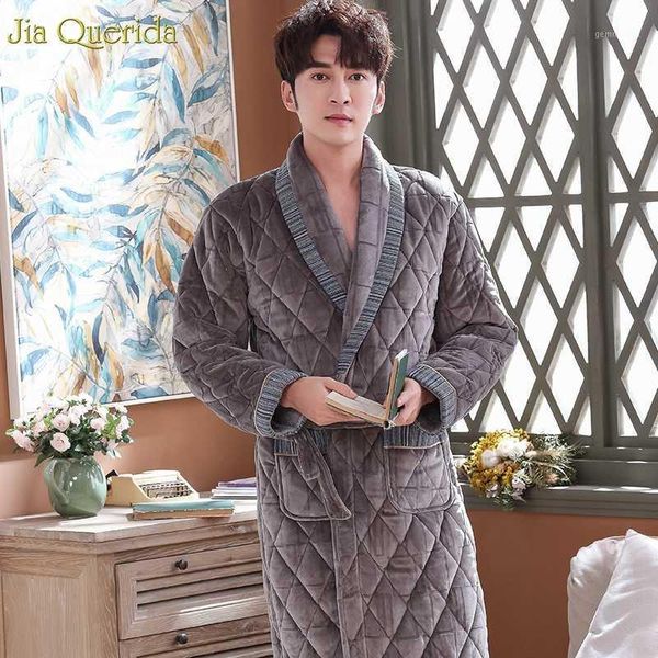 luxury men home clothing winter thick warm night wear bath robe long sleeve 3 layre padded velvet kimono bathrobe men winter new1, Black;brown
luxury men home clothing winter thick warm night wear bath robe long sleeve 3 layre padded velvet kimono bathrobe men winter new1, Black;brown
