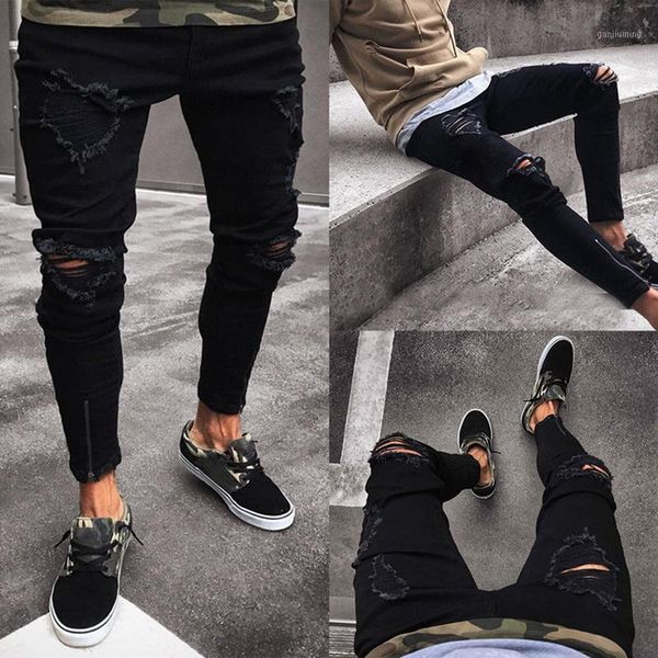 mens skinny ripped destroyed jeans trousers cool ripped black jeans distressed design pants stretch hip hop pencil pants1, Blue
mens skinny ripped destroyed jeans trousers cool ripped black jeans distressed design pants stretch hip hop pencil pants1, Blue