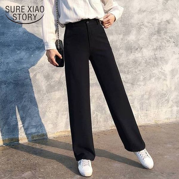 2020 spring new office lady elegant casual fashion high waist wide leg black pant full length pant woman pantalon 9755 lj201130, Black;white
2020 spring new office lady elegant casual fashion high waist wide leg black pant full length pant woman pantalon 9755 lj201130, Black;white