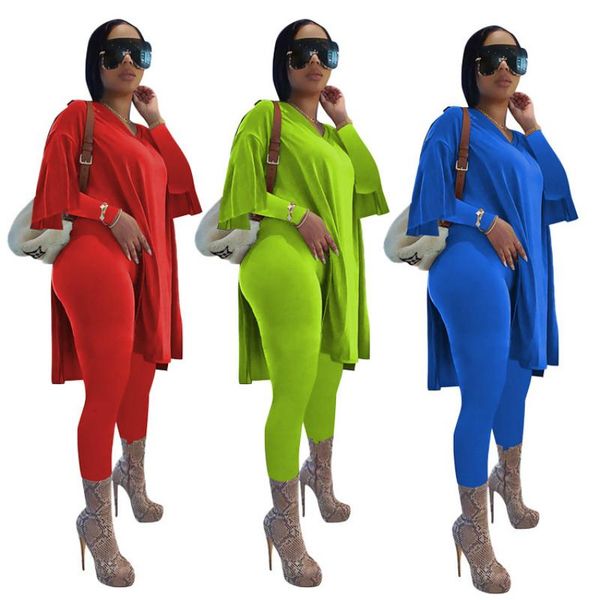 solid color two piece set woman flare sleeve high slit long sweatshirts and pencil pants casual home wear outfits plus size xxl, Gray
solid color two piece set woman flare sleeve high slit long sweatshirts and pencil pants casual home wear outfits plus size xxl, Gray