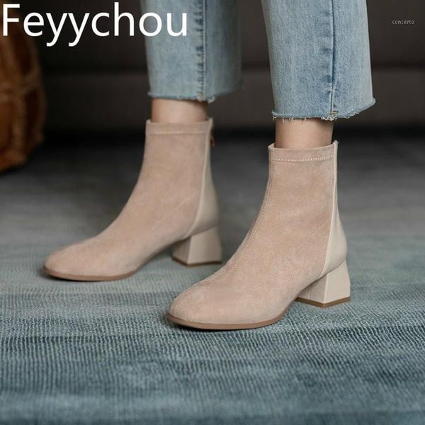 women's boots spring autumn med heel warm flock basic square toe ankle zip patchwork 2020 new fashion casual apricot black1, Black
women's boots spring autumn med heel warm flock basic square toe ankle zip patchwork 2020 new fashion casual apricot black1, Black