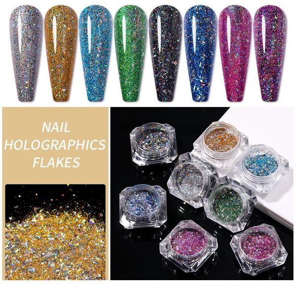1 box iridescent flakies nail powder colorful holographics laser sequins glitter paillette pigment diy de jllpqa, Silver;gold
1 box iridescent flakies nail powder colorful holographics laser sequins glitter paillette pigment diy de jllpqa, Silver;gold