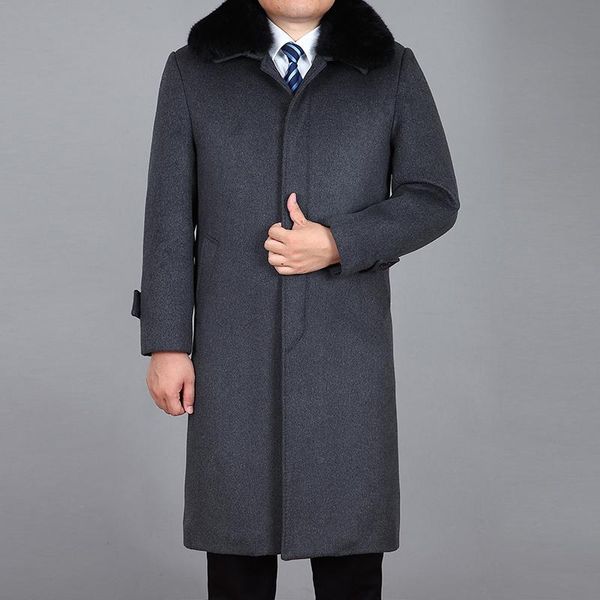 2021 new men wool long coat winter cashmere overcoat real fur thick warm winter coats mens peacoat long jacket men m-4xl, Black
2021 new men wool long coat winter cashmere overcoat real fur thick warm winter coats mens peacoat long jacket men m-4xl, Black