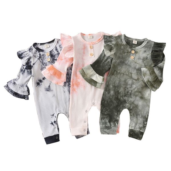 tie dye baby jumpsuits colorful printed baby rompers ruffle flare sleeve onesies infant toddler girls gradient jumpsuit kids clothes 061112, Blue
tie dye baby jumpsuits colorful printed baby rompers ruffle flare sleeve onesies infant toddler girls gradient jumpsuit kids clothes 061112, Blue