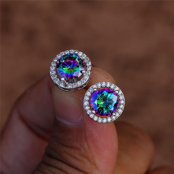 stud luxury female small round earrings fashion silver color rainbow wedding for women, Golden;silver
stud luxury female small round earrings fashion silver color rainbow wedding for women, Golden;silver