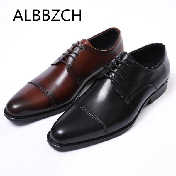 dress shoes genuine leather business men trending sewing design derby mens wedding high grade office career work man, Black
dress shoes genuine leather business men trending sewing design derby mens wedding high grade office career work man, Black